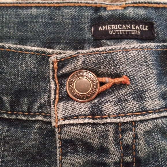 American Eagle Outfitters Mini Jean Skirt Size 4 - Picture 3 of 5